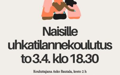 Naisille uhkatilannekoulutus 3.4.2025 klo 18.30