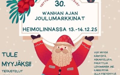 30. Wanhan Ajan Joulumarkkinat 13.-14.12. Heimolinnassa